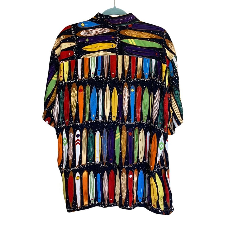 Kahala John Severson Mens Shirt Size XL Multicolor Surfboards Hawaiian - Picture 10 of 11